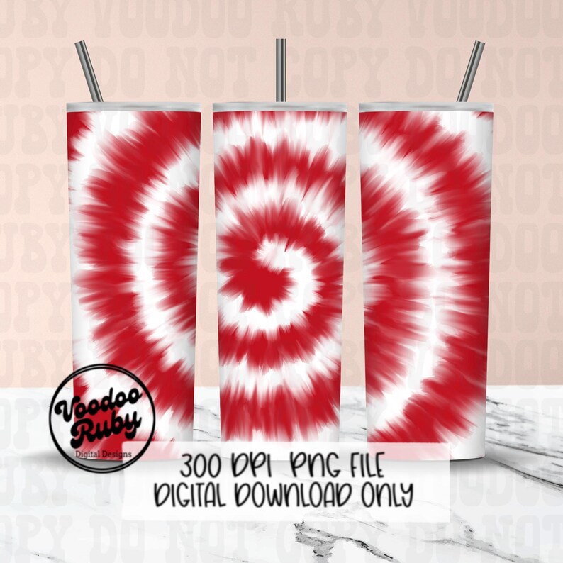 Red and White Tie Dye Digital Paper: PNG Sublimation (digital Download ...