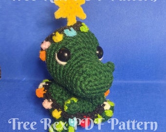 Tree-Rex Crochet Pattern ***PDF PATTERN***