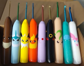 Eeveelution Custom Crochet Hook SET 9 HOOKS!