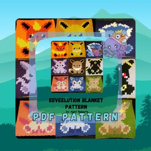 Eeveelution Blanket PATTERN ONLY