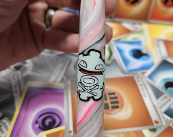 6.5mm Shiny Koffing glow in the dark Custom Crochet Hook *READY TO SHIP*