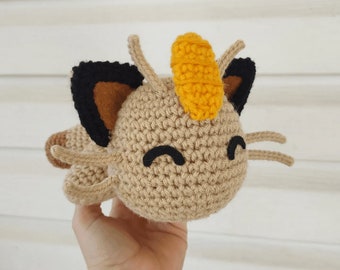 Meowth Crochet Pattern ***PDF PATTERN***