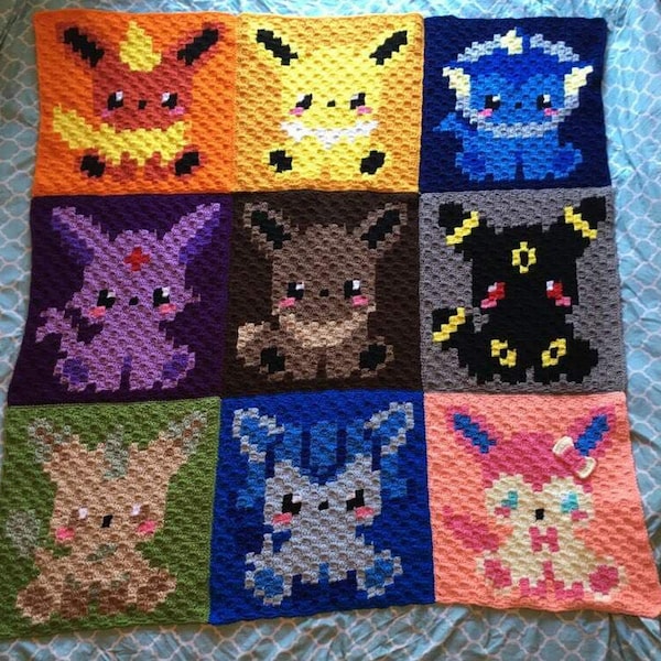 Eeveelution Blanket PATTERN ONLY