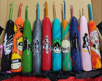 CUSTOM GEEKY handmade crochet hooks *read full description*