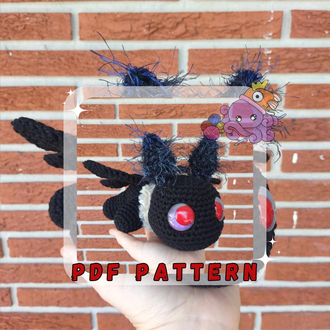 30 Mothman Crochet Patterns for Cute, Creepy, and Display-Worthy Makes 16 Mothman PDF Pattern