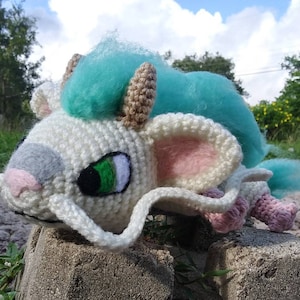 H*a*k*u inspired Crochet Pattern- Flying eastern Dragon Pattern