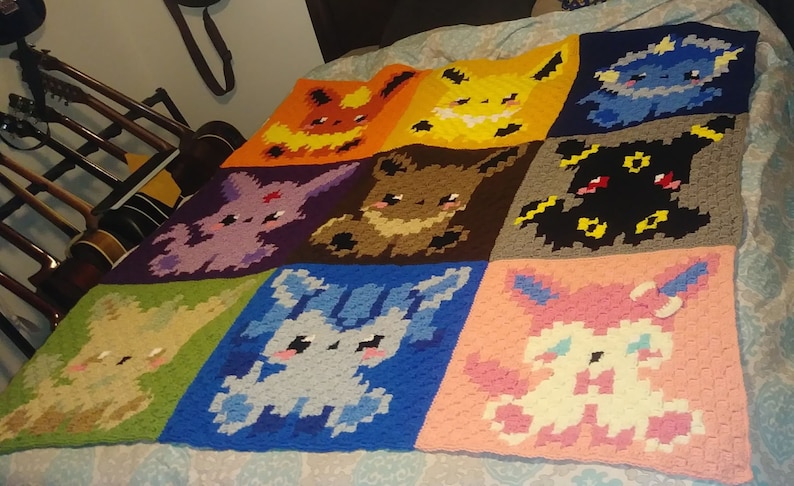 Eeveelution Blanket PATTERN ONLY image 4