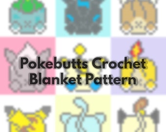 Pokemon Butt Crochet C2C Crochet Pattern *PDF PATTERN ONLY*
