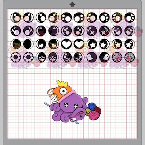 Round Felt eye cutting templet *DIGITAL CUT FILES*