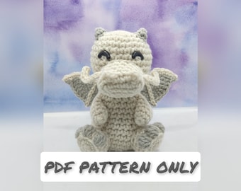 Little Luck Dragon Crochet PATTERN PDF