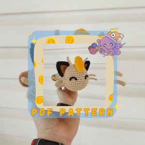 Meowth Crochet Pattern ***PDF PATTERN***
