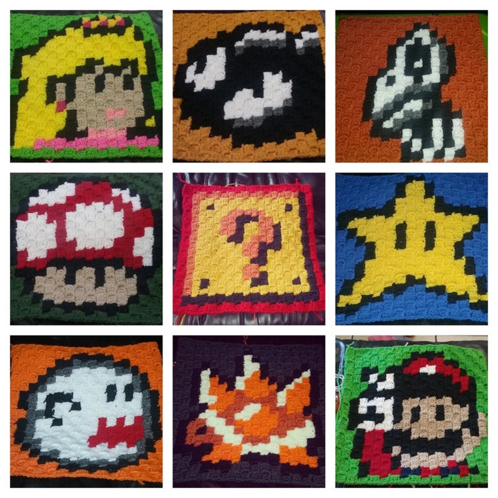 Mario Gamer Blanket PATTERN ONLY - Etsy
