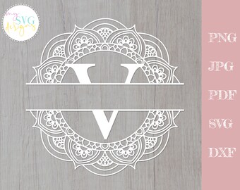 Download Monogram V Svg Etsy