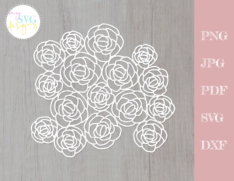 Download Floral lace svg floral cutting file silhouette cameo svg ...