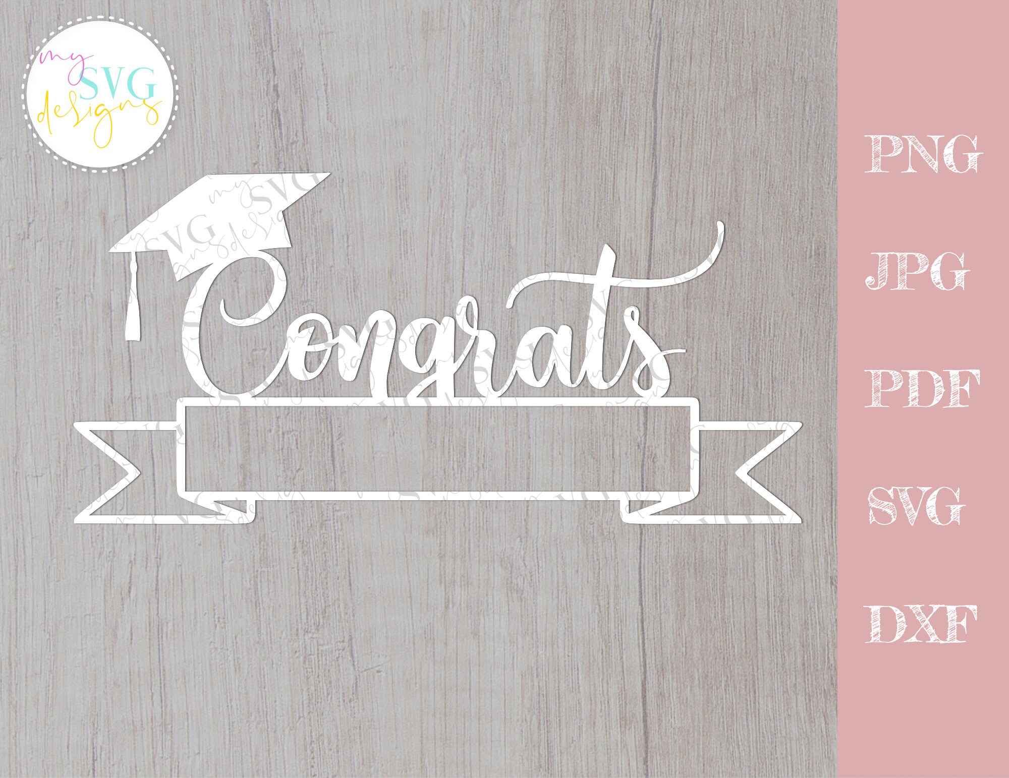 Download Congrats Grad Svg Graduation Cake Topper Svg Senior 2021 Etsy
