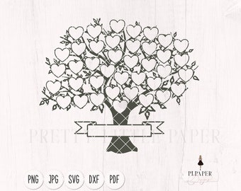 Family tree svg 39 members, Tree of life svg, Family reunion svg, custom family tree svg 39 names, cutting machine file, cricut svg