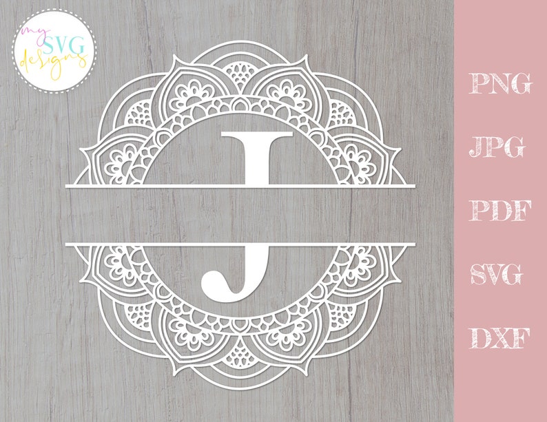 Download Split monogram J svg Monogram frame svg Mailbox decal svg ...