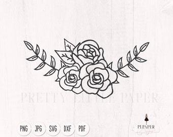 Rosen svg, Rosenrand svg, Blumenrand svg, Blumen svg, Blumen svg, Blumen svg, Blumen svg, Blumen Schneidedatei, Karten machen Cutfiles