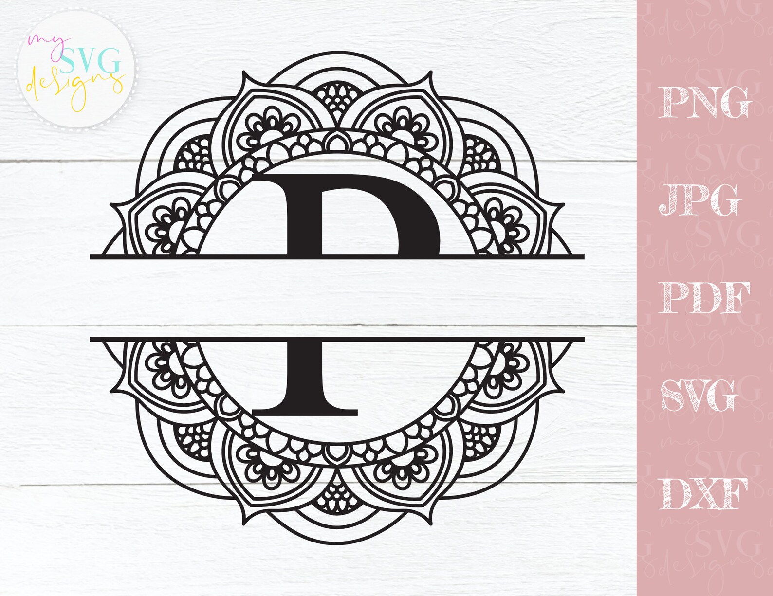 Download Split monogram P svg Monogram frame svg Mailbox decal svg ...