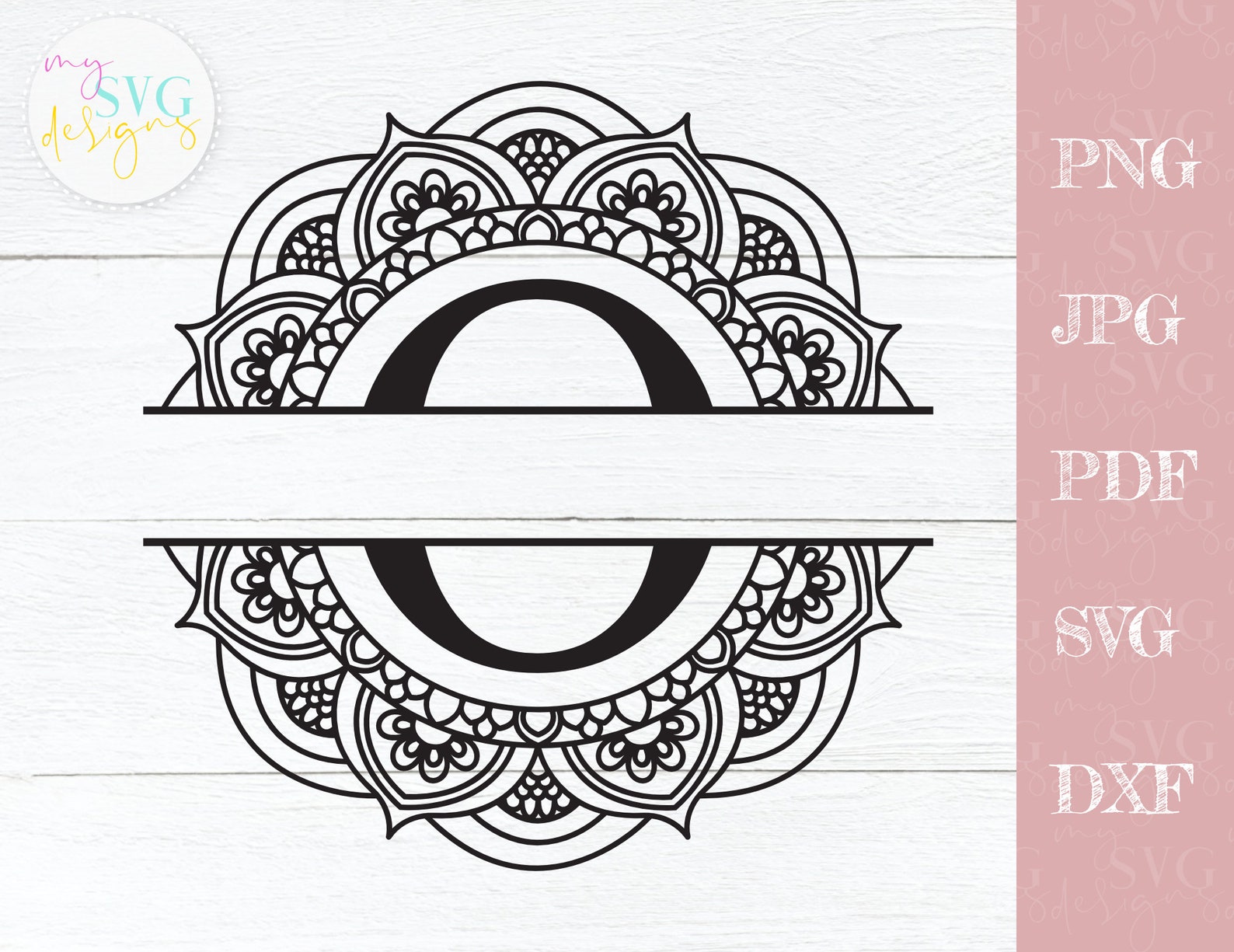 Download Split monogram O svg Monogram frame svg Mailbox decal svg ...