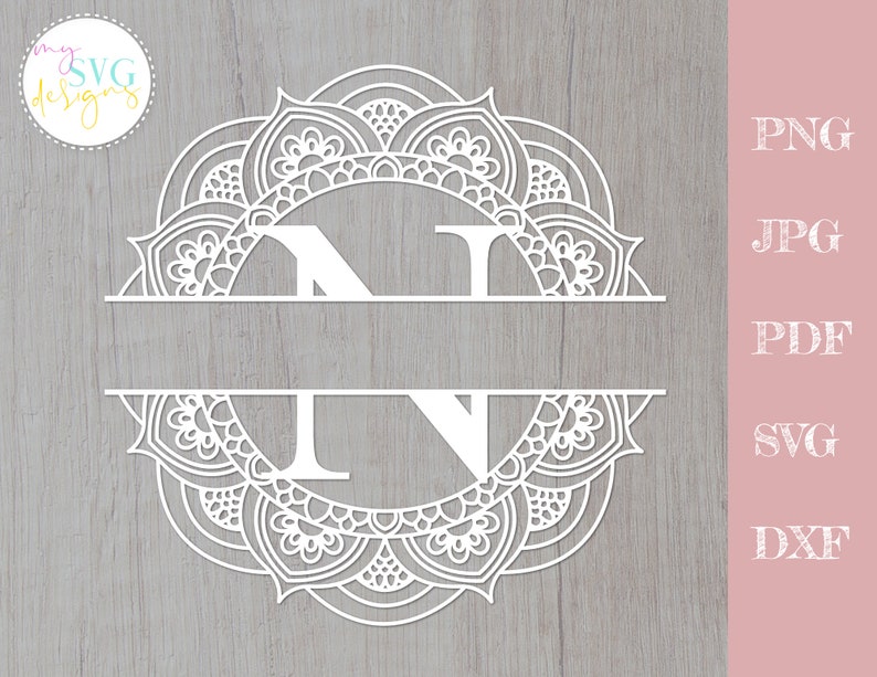 Download Split monogram N svg Monogram frame svg Mailbox decal svg ...