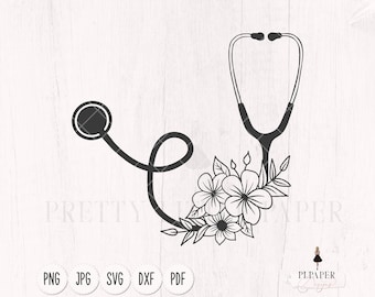 Stethoscope svg, Nurse svg, Doctor svg, Nurse tumbler svg, Nurse appreciation svg, medicial svg, nurse cup svg, Floral svg