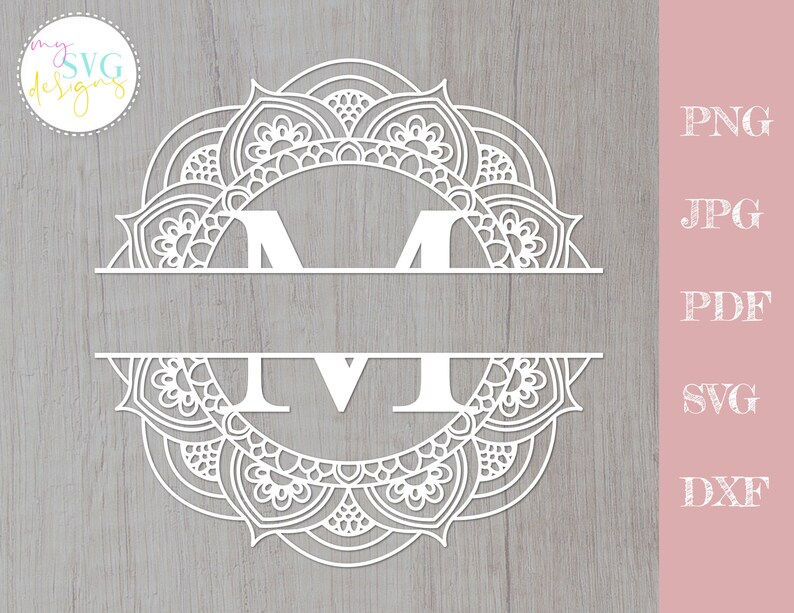 Download Split monogram M svg Monogram frame svg Mailbox decal svg ...