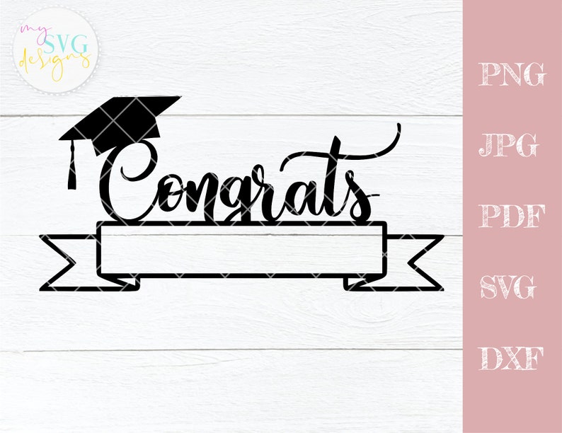 Download Congrats grad svg graduation cake topper svg Senior 2021 | Etsy