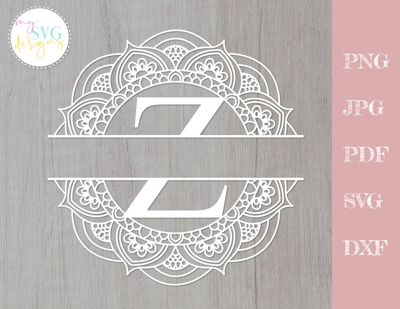 Download Split monogram Z svg Monogram frame svg Mailbox decal svg | Etsy