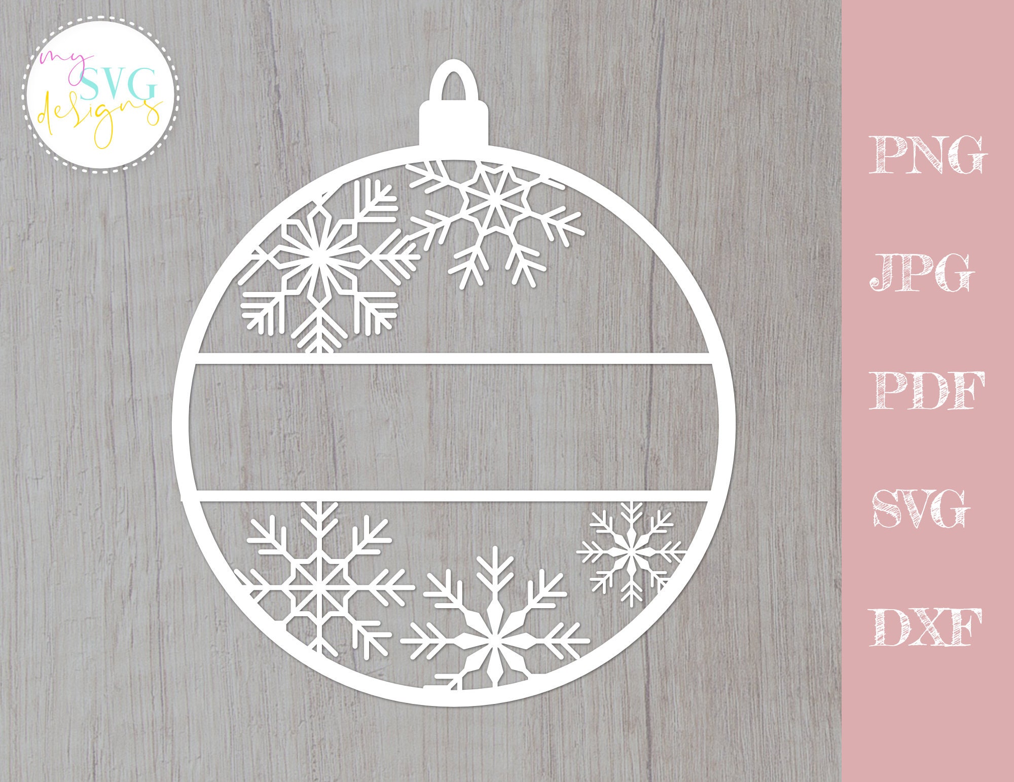 Christmas Ornament Svg Name Ornament Svg Christmas Svg - Etsy Canada