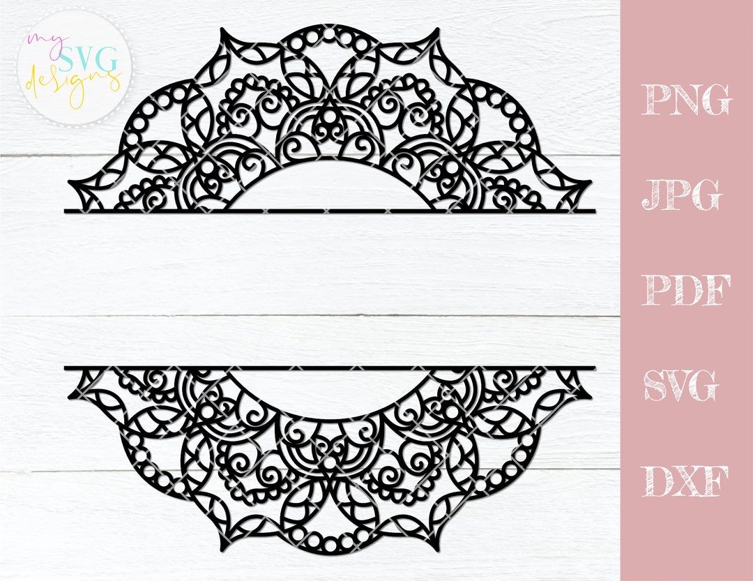 Split Monogram Svg, Monogram Frame Svg, Mailbox Decal Svg, Family