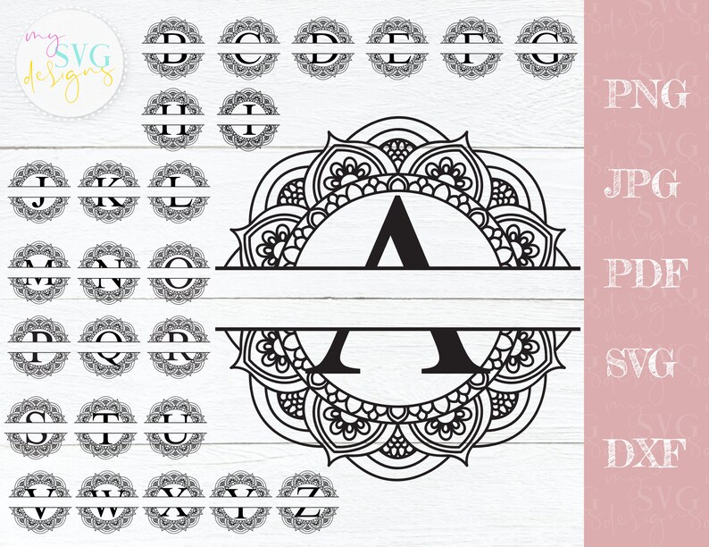 Download Monogram Frame Svg Vinyl Cut File Mailbox Decal Svg Cricut Svg Split Monogram Svg Family Monogram Svg Clip Art Art Collectibles Leadcampus Org