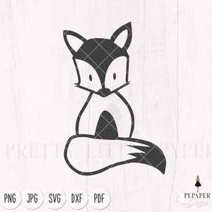 Fox svg, baby fox svg, cute fox cutfile , fox cutting file, files for silhouette, cricut svg, vinyl cut file