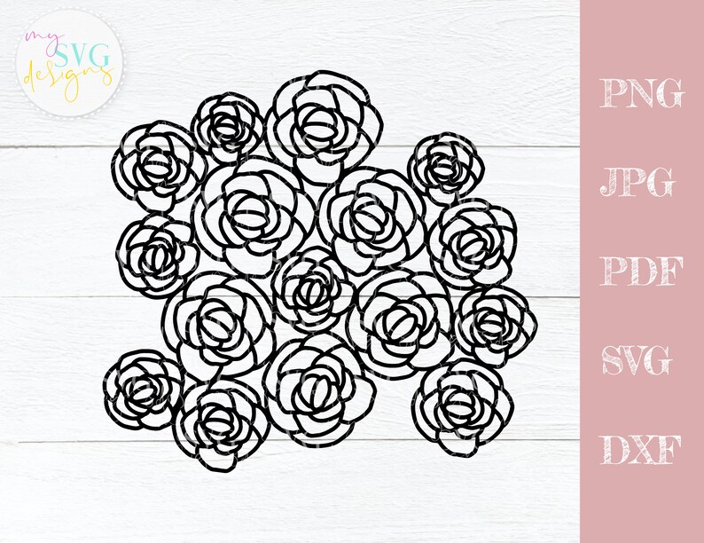 Download Floral lace svg floral cutting file silhouette cameo svg | Etsy