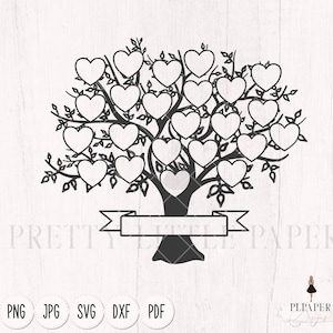 Family tree svg 23 members, Family reunion svg, custom family tree svg 23 names, family tree clipart, cricut svg, svg files for silhouette