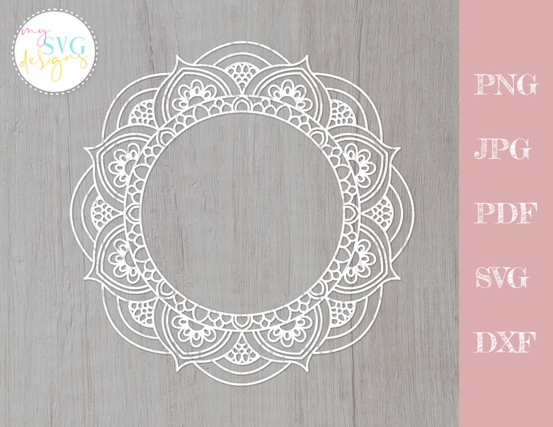Mandala Monogram Frame Svg Free Svg Files - vrogue.co
