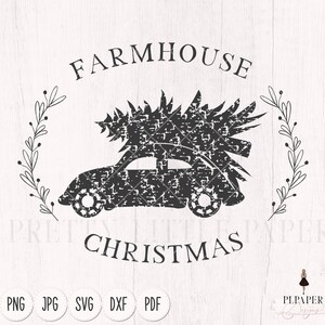 Fazenda natal svg, sinal de natal da fazenda svg, natal svg, arquivos svg de silhueta para cricut natal