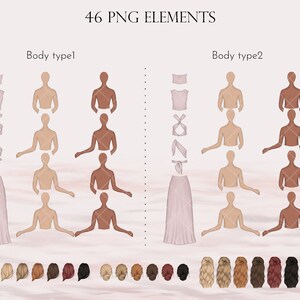 Pink dress bridesmaids clipart, handdrawn bridesmaids illustration, graphic design for commercial use