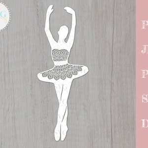 Ballerina svg, ballet svg, dancer svg, ballerina cake topper svg, files for silhouette, cricut svg, vinyl cut file