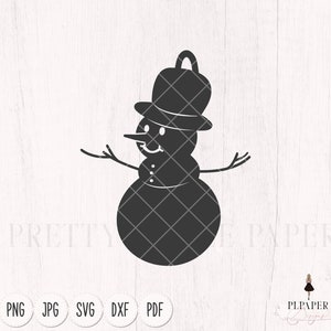Snowman svg, Christmas ornament svg, Snowman ornament svg, Christmas svg, winter svg, scrapbooking cut file, silhouette cameo, cricut