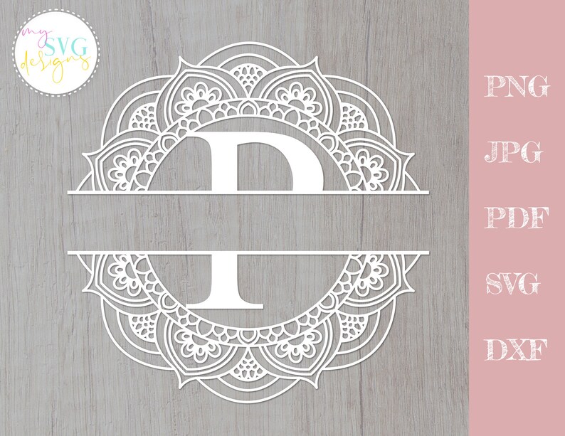 Download Split monogram P svg Monogram frame svg Mailbox decal svg ...