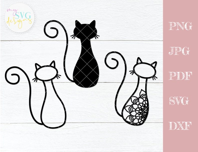 Download Cute cat svg Cat svg Mandala svg Animal mandala svg | Etsy