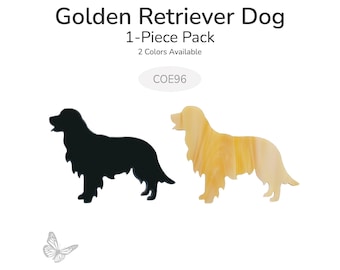 Golden Retriever Dog Glass Shape – 1 Piece Pack | COE96