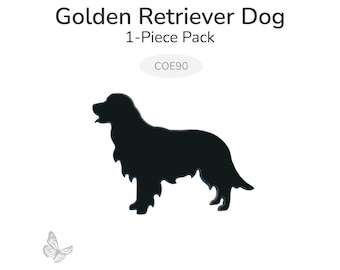 Golden Retriever Dog Glass Shape – 1 Piece Pack | COE90