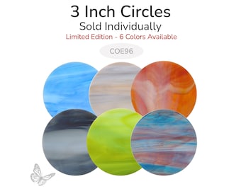 Limited Edition Oceanside Glass Circle Shape – 1 Piece | COE96