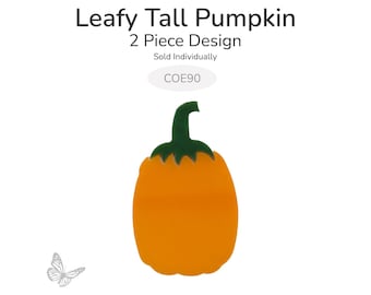 Leafy Tall Pumpkin Glass Shape – 1 Pack | COE90