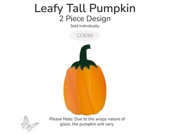Leafy Tall Pumpkin Glass Shape – 1 Pack | COE96