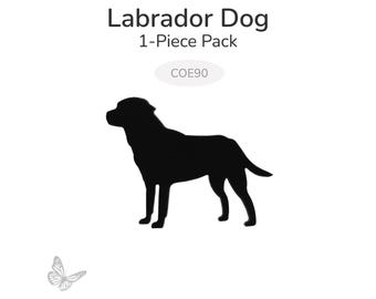 Labrador Dog Glass Shape – 1 Pack | COE90