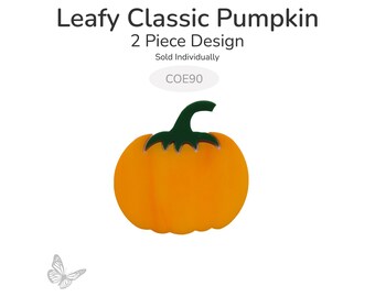 Leafy Classic Pumpkin Glass Shape – 1 Pack | COE90