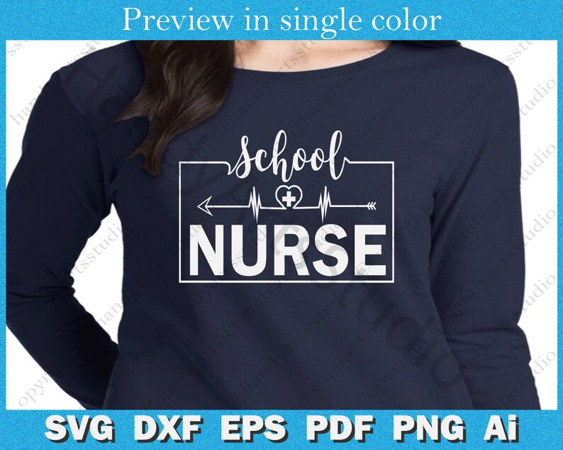 Download School Nurse SVG Nurse SVG File Dxf file Eps file Pdf | Etsy